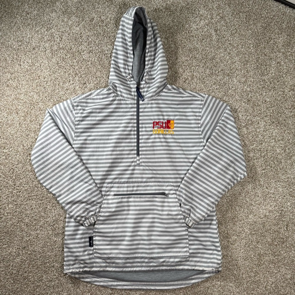 Women's Charles River PSU Gorillas‎ 1/4 Zip Hoodie Windbreaker Jacket Size L